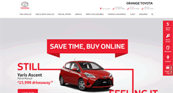 Desktop Screenshot of orangetoyota.com.au